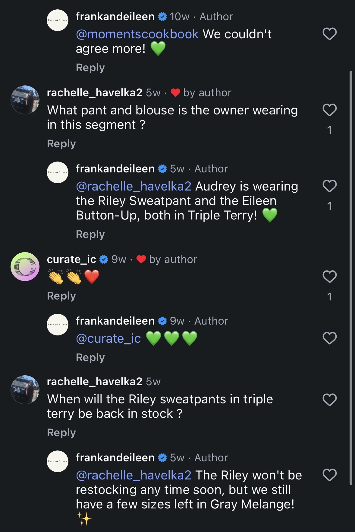Community comment 1